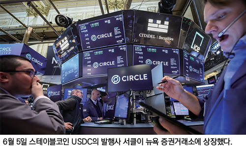 6월 5일 스테이블코인 USDC의 발행사 서클이 뉴욕 증권거래소에 상장했다.