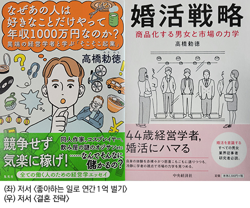 (좌) 저서 <좋아하는 일로 연간 1억 벌기> / (우) 저서 <결혼 전략>