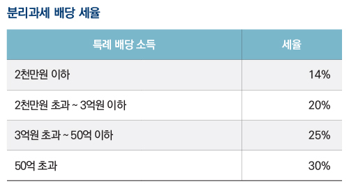 분리과세 배당 세율